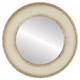 Paris Flat Round Mirror Frame in Taupe