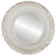 Williamsburg Flat Round Mirror Frame in Silver Shade