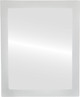 Manhattan Flat Rectangle Mirror Frame in Bright Silver