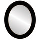 Soho Flat Oval Mirror Frame in Rubbed Black