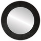 Soho Flat Round Mirror Frame in Black Silver