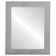 Soho Flat Rectangle Mirror Frame in Bright Silver