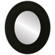 Boulevard Flat Oval Mirror Frame in Rubbed Black
