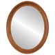 Vancouver Flat Oval Mirror Frame in Carmel