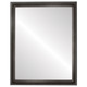 Pasadena Flat Rectangle Mirror Frame in Black Silver