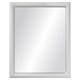 Pasadena Flat Rectangle Mirror in Linen White