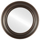 Lancaster Flat Mirror in Rubbed Bronze