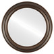 Philadelphia Flat Mirror in Rubbed Bronze