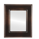 Marquis Flat Rectangle Mirror in Rubbed Bronze