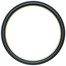 Hamilton Round Frame # 551 - Matte Black with Gold Lip