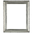 Kensington Rectangle Frame # 401 - Silver Leaf with Black Antique