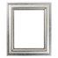 Lancaster Rectangle Frame # 450 - Silver Leaf with Brown Antique