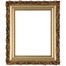 Venice Rectangle Frame # 454 - Gold Spray