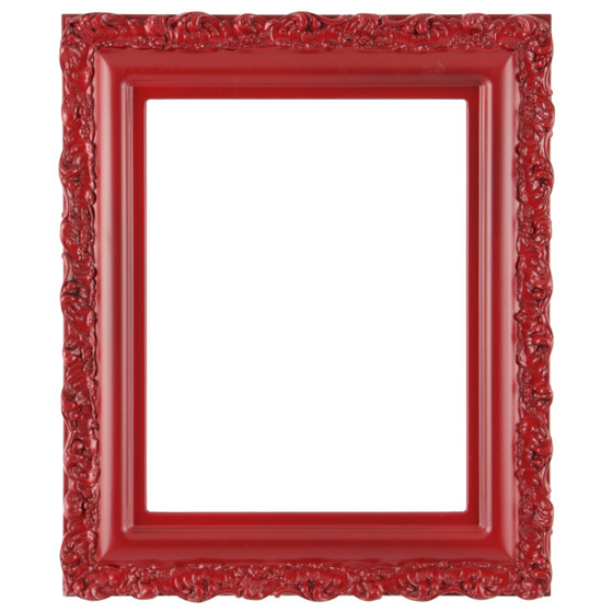 Venice Rectangle Picture Frame #454 - Holiday Red - 3 - Wood - Victorian Frame Company