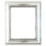 Boston Rectangle Frame # 457 - Silver Leaf with Black Antique