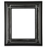 Imperial Rectangle Frame # 490 - Matte Black with Silver Lip