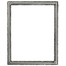 Virginia Rectangle Frame # 553 - Silver Leaf with Black Antique