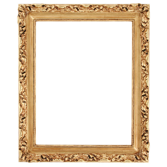 Rome Round Picture Frame - Antique Gold Leaf