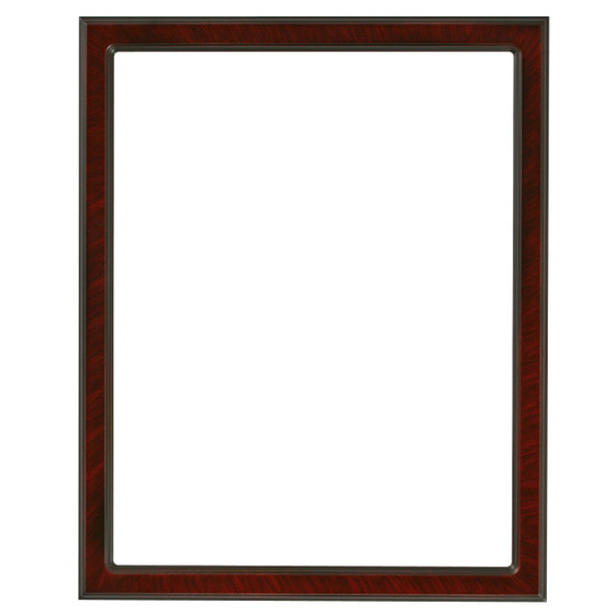 Rectangle Framed Mirror #810 Toronto Vintage Walnut Finish - 1 - Wood - Brown / Walnut - Victorian Frame Company