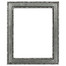 Monticello Rectangle Frame # 822 - Silver Leaf with Black Antique