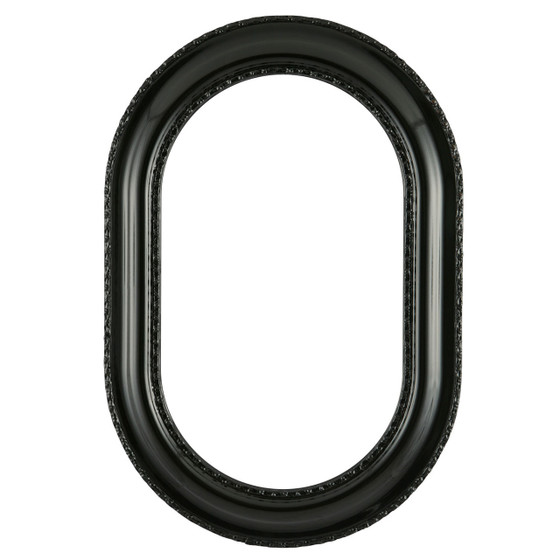 Somerset Oblong Picture Frame Gloss Black Victorian Frames