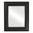 Lancaster Beveled Rectangle Mirror Frame in Matte Black