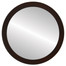 Vienna Flat Round Mirror Frame in Mocha