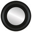 Imperial Flat Round Mirror Frame in Matte Black