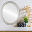 Saratoga Lifestyle Oval Mirror Frame in Silver Shade