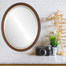 Hamilton Lifestyle Oval Mirror Frame in Vintage Cherry with Gold Lip