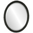 Virginia Beveled Oval Mirror Frame in Matte Black