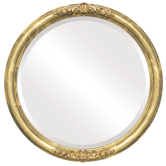 Contessa Round framed mirror - Champagne Gold |Victorian Frames