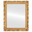 Rome Flat Rectangle Mirror Frame in Antique Gold Leaf