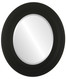 Palomar Beveled Oval Mirror Frame in Matte Black