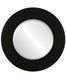 Palomar Beveled Round Mirror Frame in Matte Black