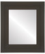 Palomar Flat Rectangle Mirror Frame in Stone Brown