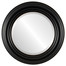 Regalia Beveled Round Mirror Frame in Rubbed Black