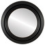 Regalia Flat Round Mirror Frame in Rubbed Black