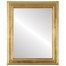 Wright Flat Rectangle Mirror Frame in Gold Leaf