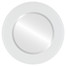 Montreal Beveled Round Mirror Frame in Linen White