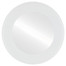 Montreal Flat Round Mirror in Linen White