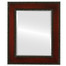 Paris Beveled Rectangle Mirror Frame in Rosewood