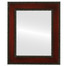 Paris Flat Rectangle Mirror Frame in Rosewood