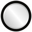 Manhattan Beveled Round Mirror Frame in Matte Black