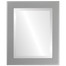 Avenue Beveled Rectangle Mirror Frame in Bright Silver