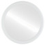 Pasadena Flat Round Mirror in Linen White