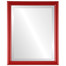 Pasadena Beveled Rectangle Mirror Frame in Holiday Red