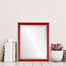 Pasadena Lifestyle Rectangle Mirror Frame in Holiday Red