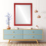 Pasadena Lifestyle 2 Rectangle Mirror Frame in Holiday Red