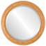 Melbourne Beveled Round Mirror Frame in Carmel